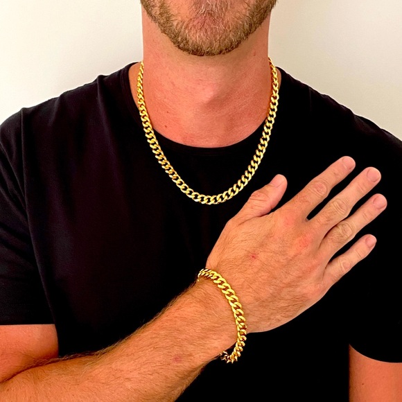 Cuban Link Chain Necklace (Gold) 9MM | Arthur Alan Jewelry - Picture 5 of 6